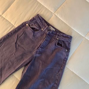 distressed purple jean